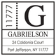 Side Zip Square Address Labels Image 2 of 2